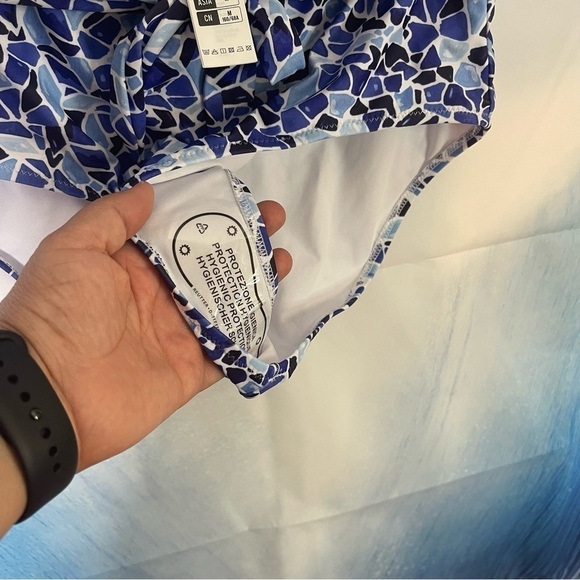 Yvette Ladies 2 piece bathing suit Small Light blue - Picture 4 of 7